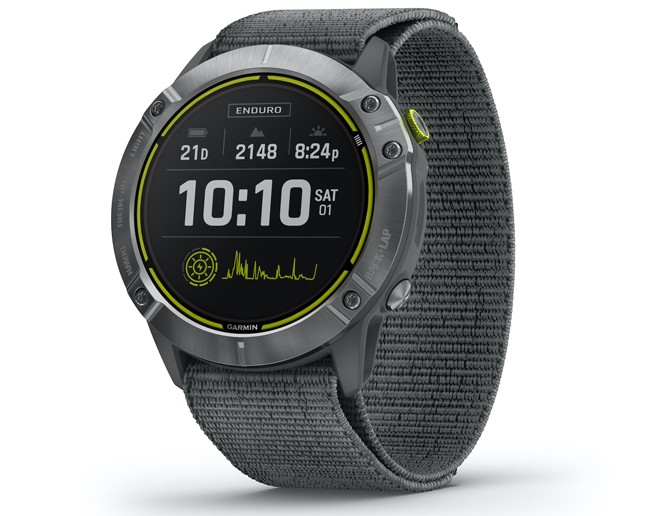 Garmin Enduro z szarym paskiem nylonowym UltraFit