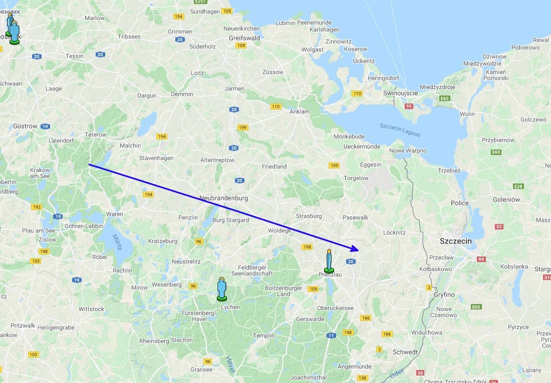 Bolid nad Niemcami - tuż przy granicy z Polską (09.09.2021)