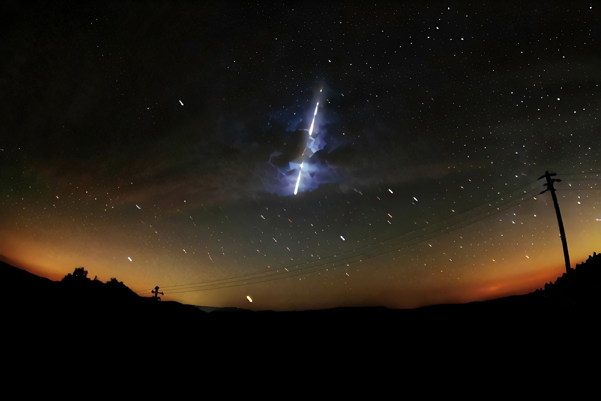 Bolid (meteor) nad Polską (10.11.2021)