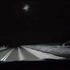 Meteor nad zachodnią Polską (22.01.2022)