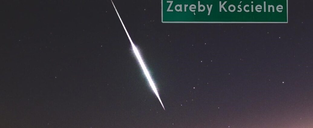 Zaręby Kościelne 2023.04.27 - jasny bolid i prawdopodobny spadek