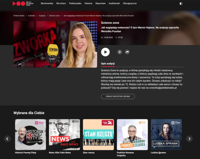 cosmoartel.pl w eterze! 🚀 czyli o meteorytach w Polskim Radiu Czwórka